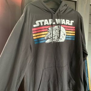 Star Wars logo Hoodie grey